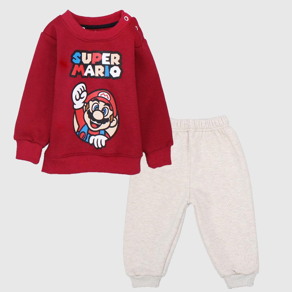 Super Mario Long-Sleeved Fleeced Pajama - Ourkids - JOKY