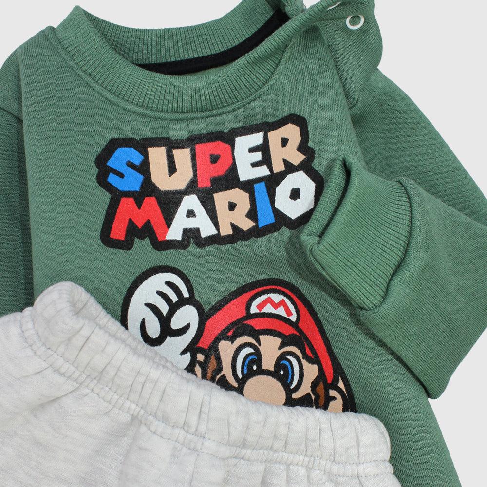 Super Mario Long-Sleeved Fleeced Pajama - Ourkids - JOKY