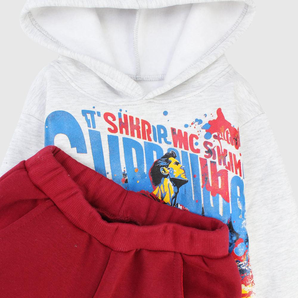 Superman Long-Sleeved Fleeced Hooded Pajama - Ourkids - JOKY