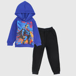 Superman Long-Sleeved Fleeced Hooded Pajama - Ourkids - JOKY