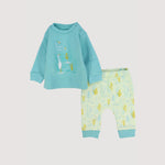 Swan In Water Long-Sleeved Fleeced Pajama - Ourkids - Al Sayad