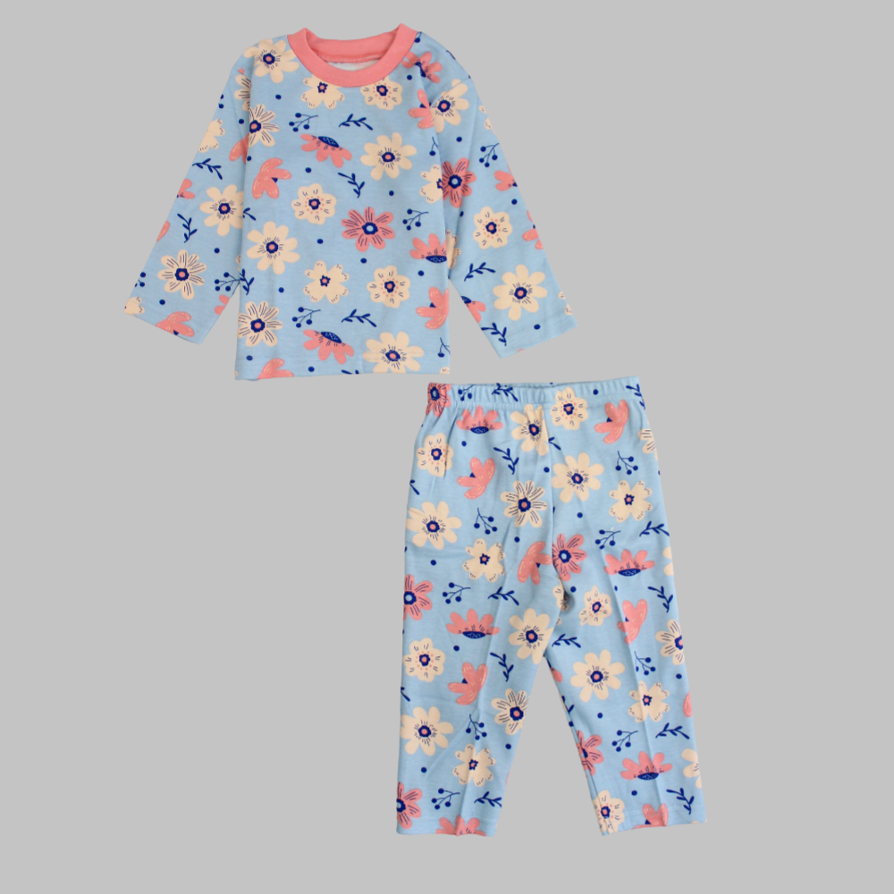 Sweet Flowers Long-Sleeved Pajama - Ourkids - Al Sayad