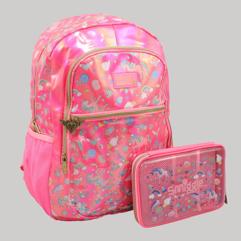 Sweets & Unicorns Backpack + Pencil Case - Ourkids - Smiggle