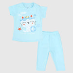 Swimming Cat Short-Sleeved Pajama - Ourkids - JOKY