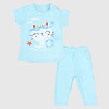 Swimming Cat Short-Sleeved Pajama - Ourkids - JOKY