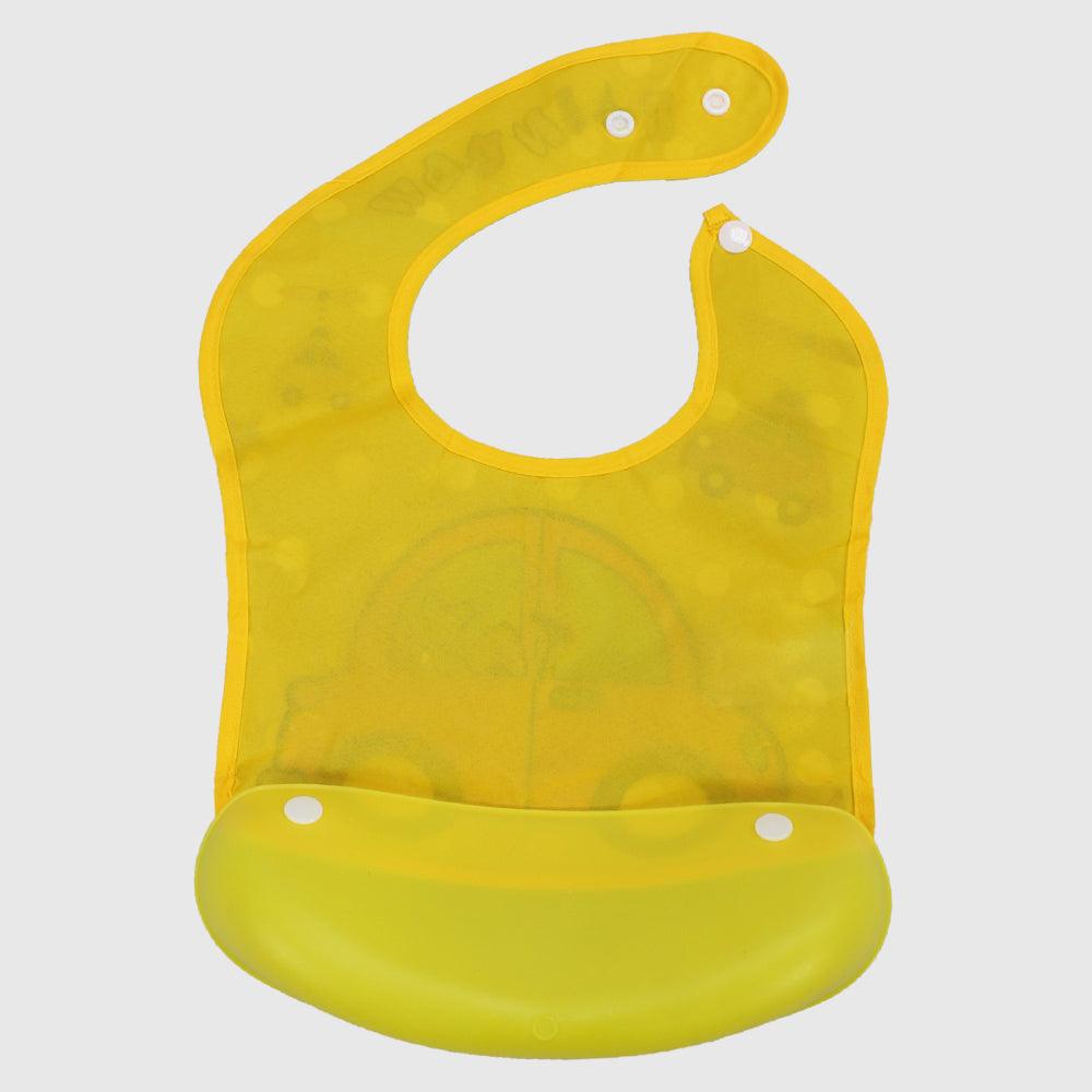 Taxi Cab Bib With Silicone Pocket - Ourkids - Bella Bambino
