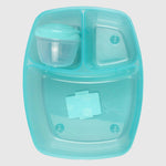 TEAL SISTEMA 2L TRIPLE SPLIT WITH YOGURT POT FOOD STORAGE - Ourkids - Sistema