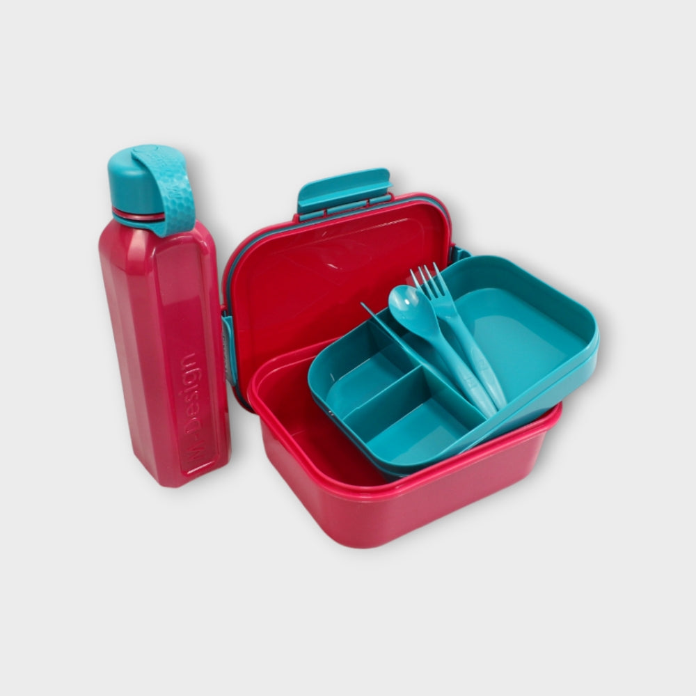 Teal/Fuchsia The New M-Design Lunch Set 2.1 L - Ourkids - M Design