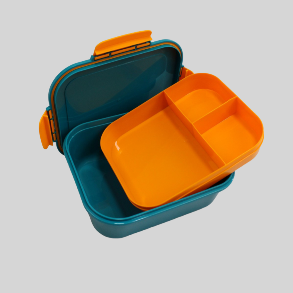 Teal/Orange The New M-Design Fresco Lunch Box - 2.1 L - Ourkids - M Design