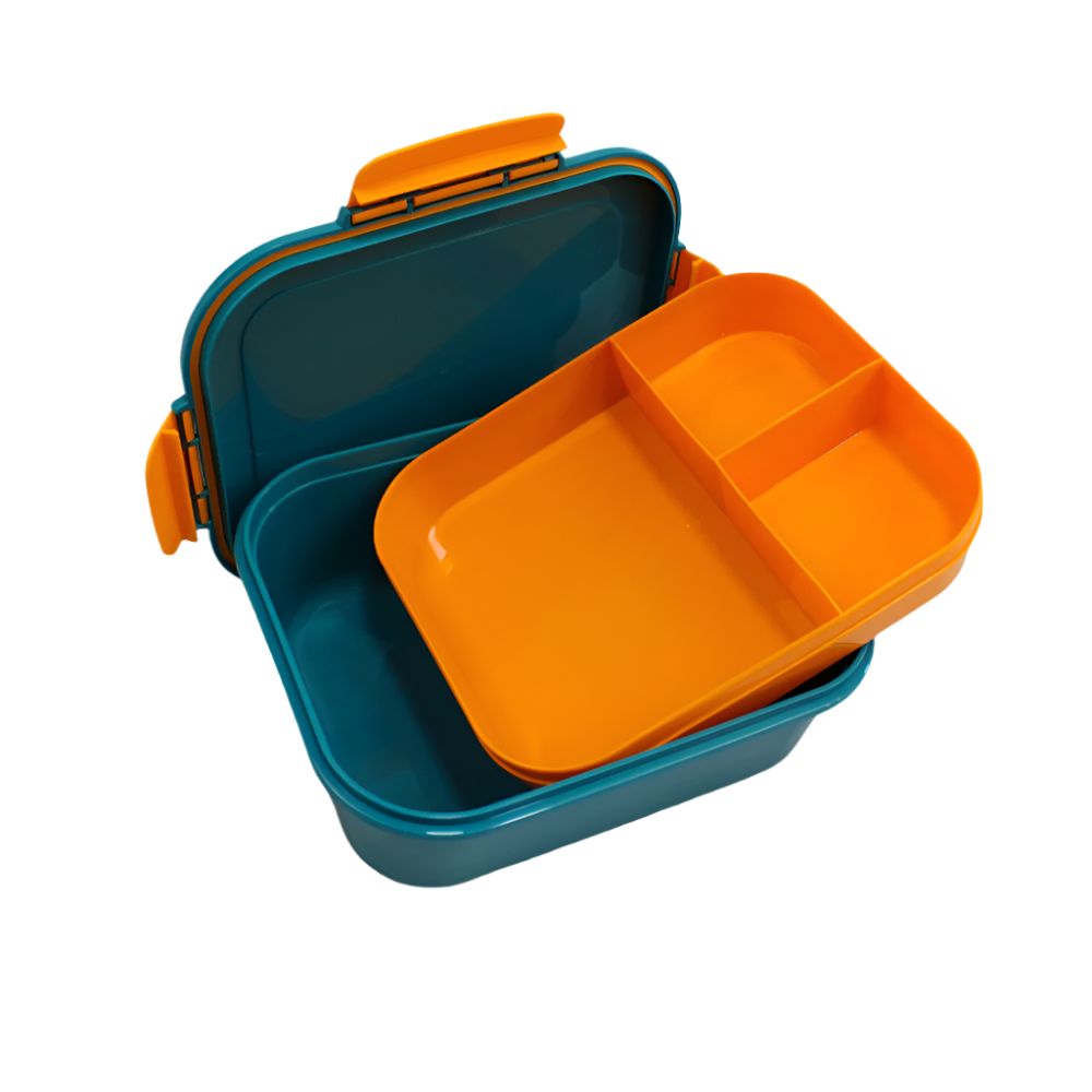 Teal/Orange The New M-Design Fresco Lunch Box - 2.1 L - Ourkids - M Design