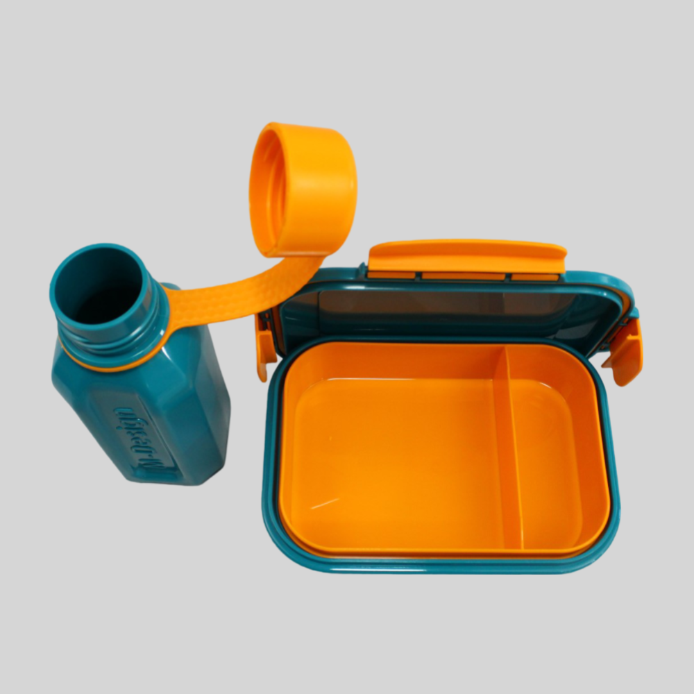 Teal/Orange The New M-Design Lunch Set - 1.1 L - Ourkids - M Design