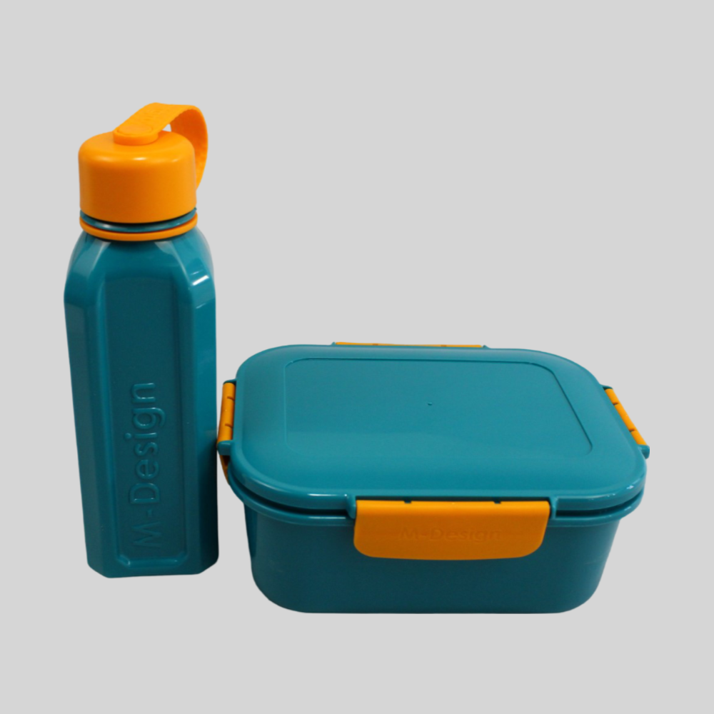 Teal/Orange The New M-Design Lunch Set - 1.6 L - Ourkids - M Design