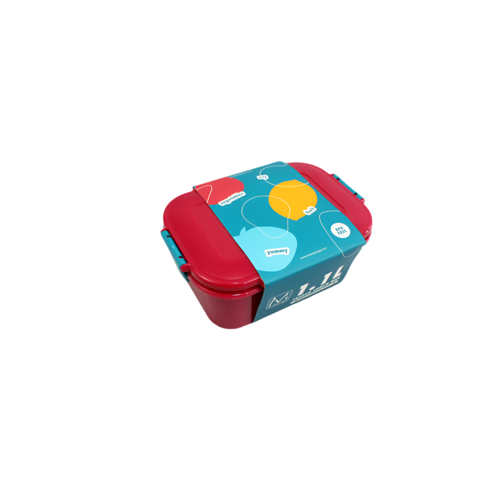 The New M-Design Fresco Lunch Box 1.1 L - Fuchsia/Teal - Ourkids - M Design