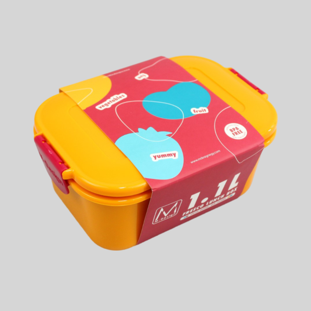 The New M-Design Fresco Lunch Box 1.1 L - Orange/Red - Ourkids - M Design