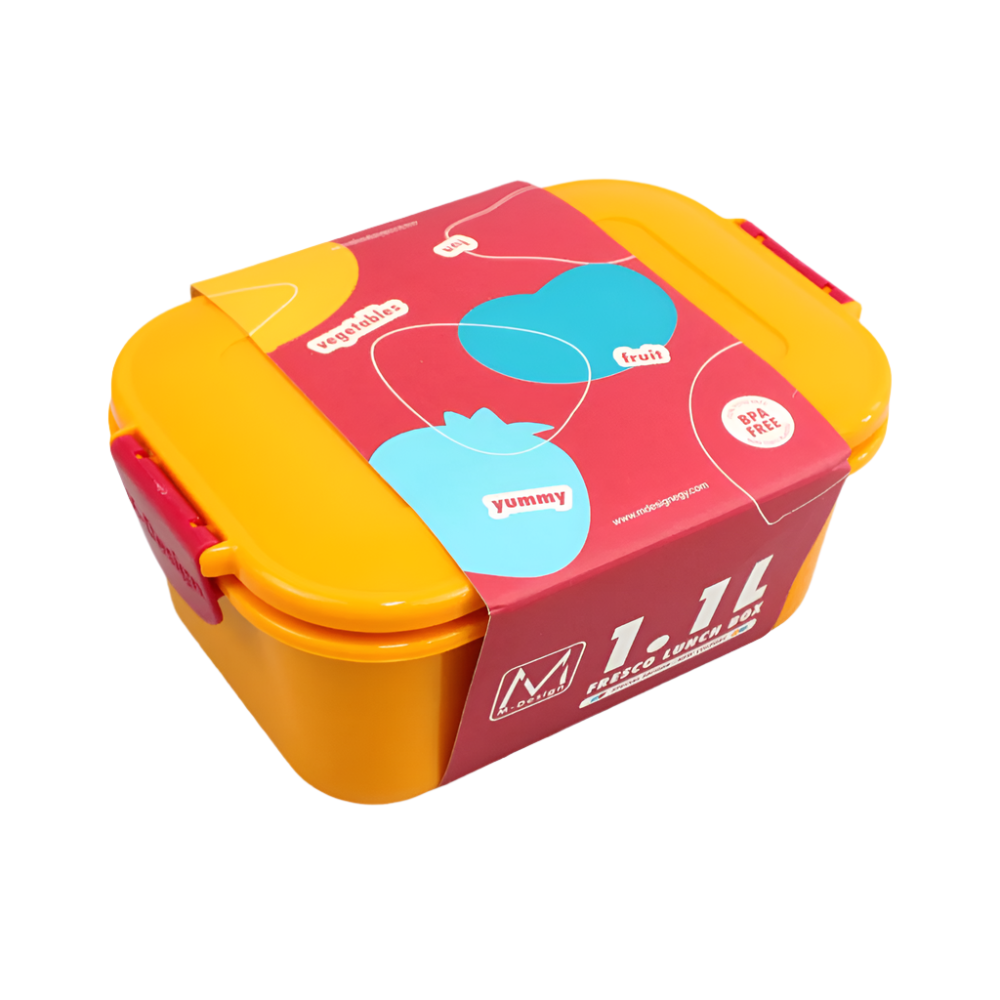 The New M-Design Fresco Lunch Box 1.1 L - Orange/Red - Ourkids - M Design