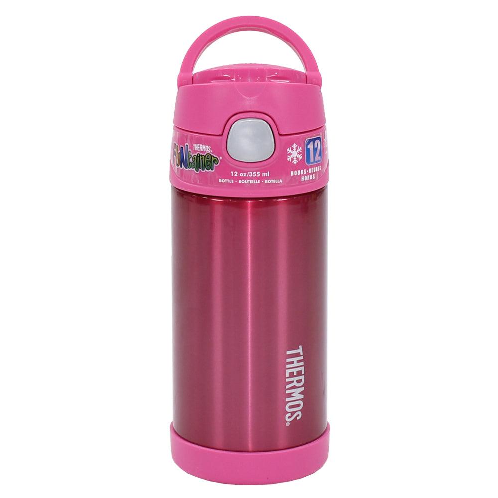Thermos Funtainer 355 ml Vacuum Insulated Straw Bottle - Pink - Ourkids - Thermos