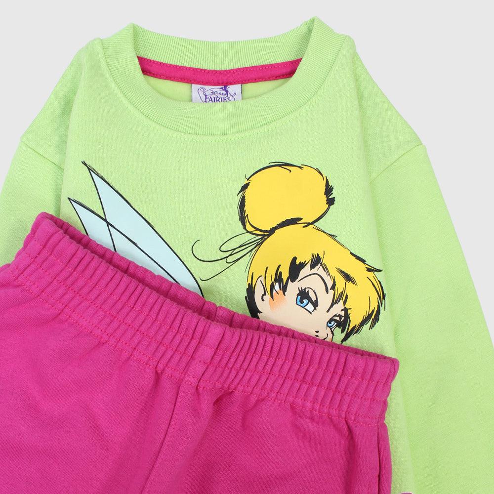 Tinker Bell Long-Sleeved Fleeced Pajama - Ourkids - Morenella