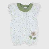 Tiny Flowers Short-Sleeved Romper - Ourkids - Bumber