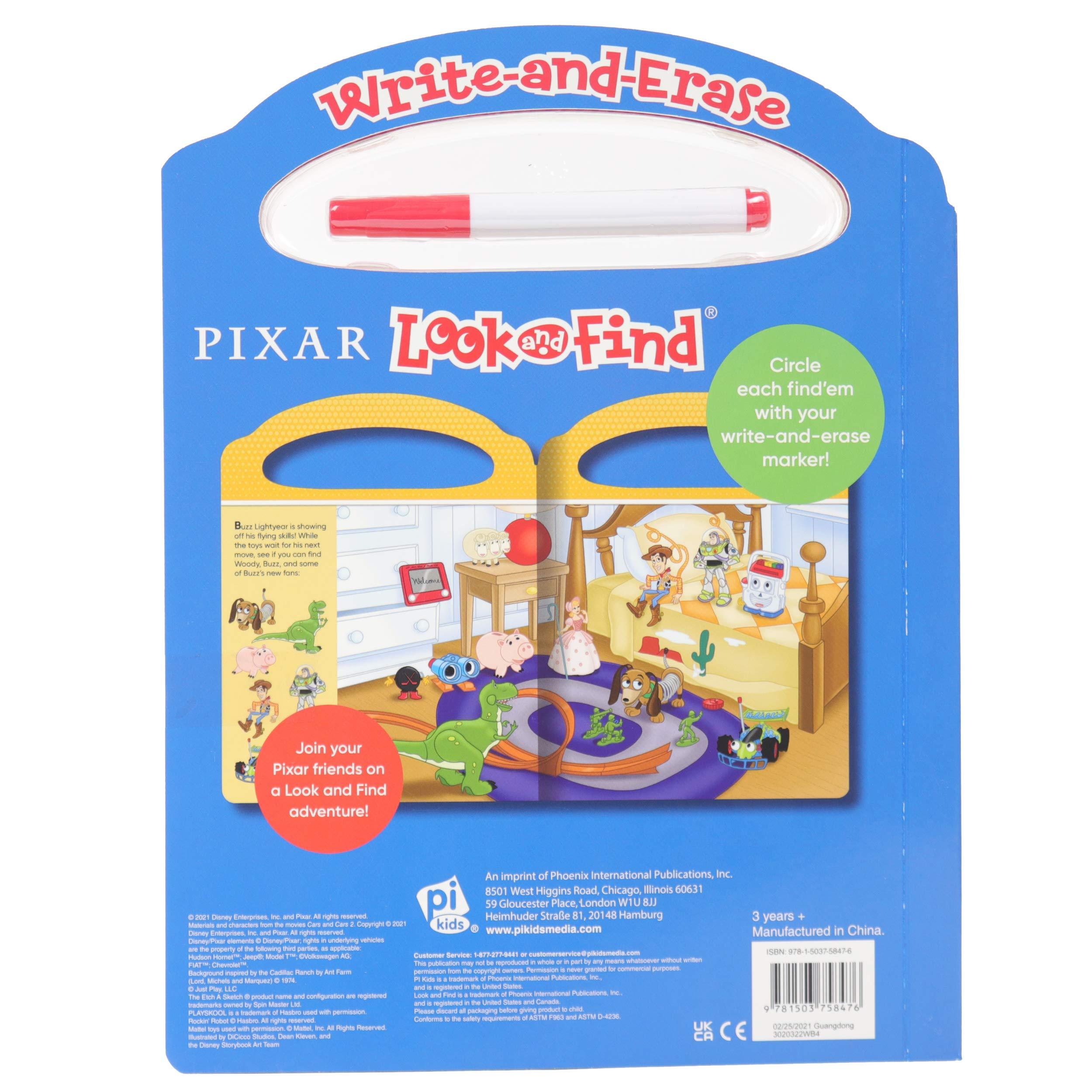 Toy Story, Cars, and More! - Write-and-Erase Look and Find Wipe Clean Board Book - Ourkids - OKO