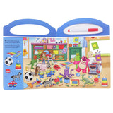 Toy Story, Cars, and More! - Write-and-Erase Look and Find Wipe Clean Board Book - Ourkids - OKO