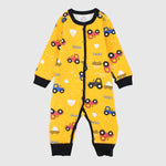 Tractors Long-Sleeved Footless Onesie - Ourkids - Baby Land