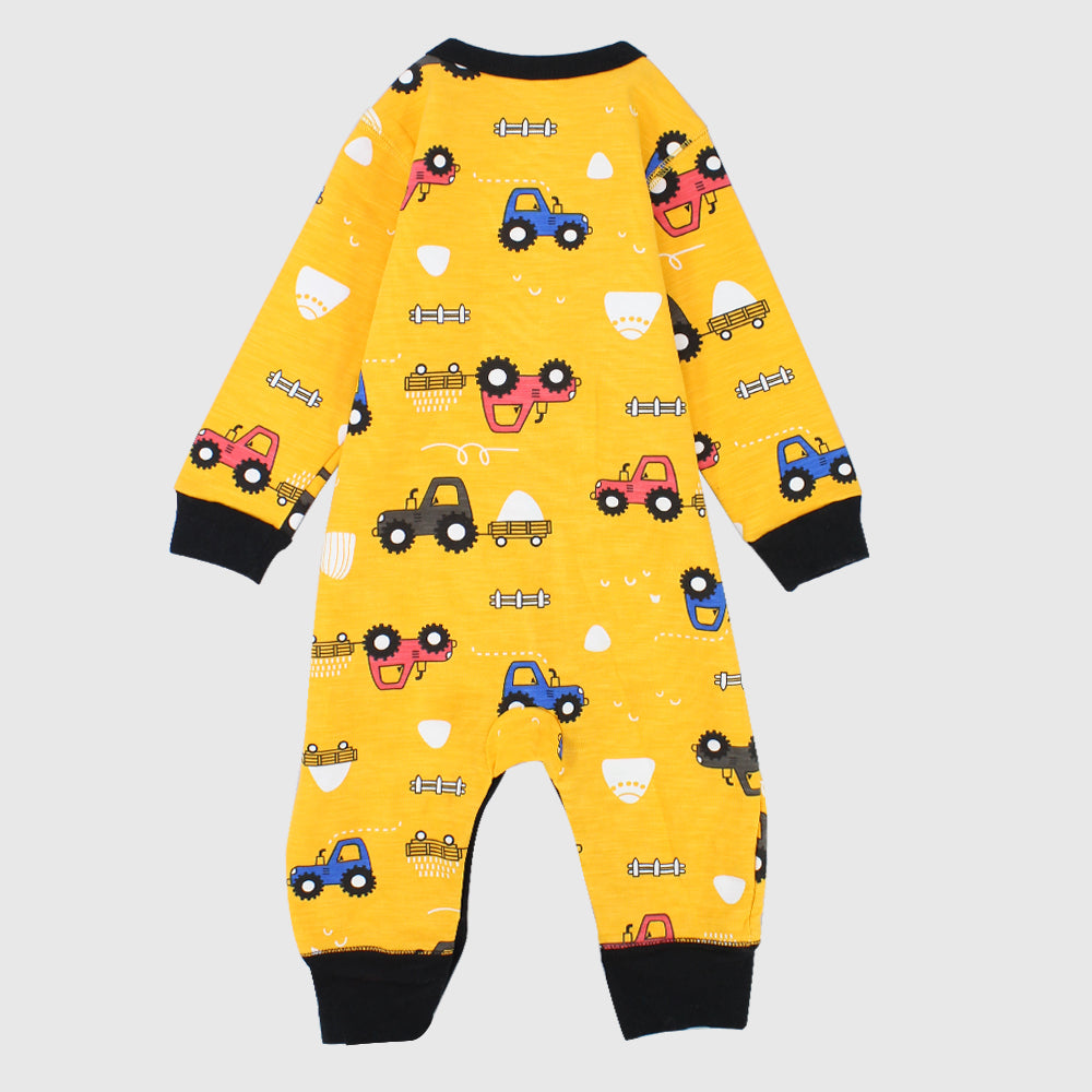 Tractors Long-Sleeved Footless Onesie - Ourkids - Baby Land