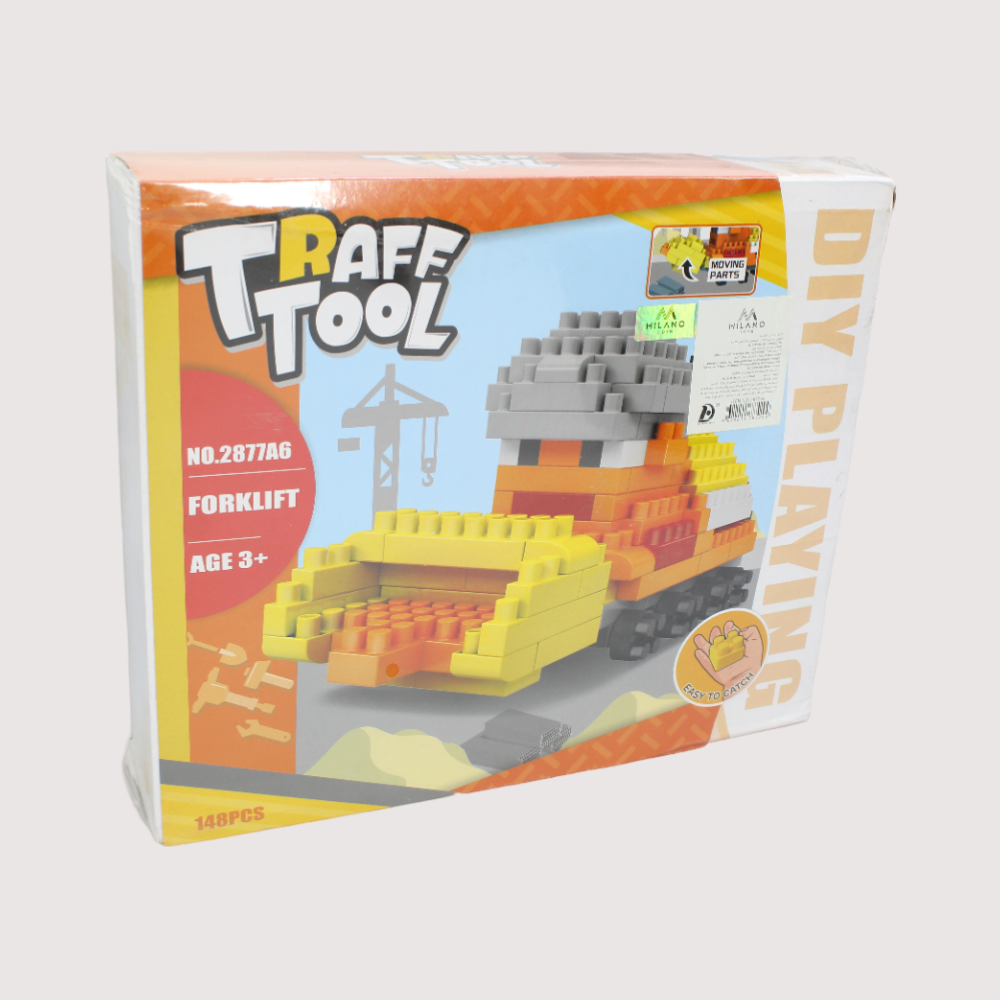 Traff Tool Forklift Building Blocks – 148 pcs - Ourkids - OKO