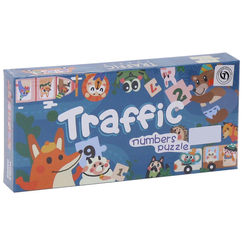 Traffic Numbers Puzzle - Ourkids - OKO