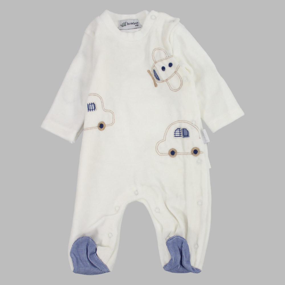 Transportation Long-Sleeved Baby Footie - Ourkids - Bumber