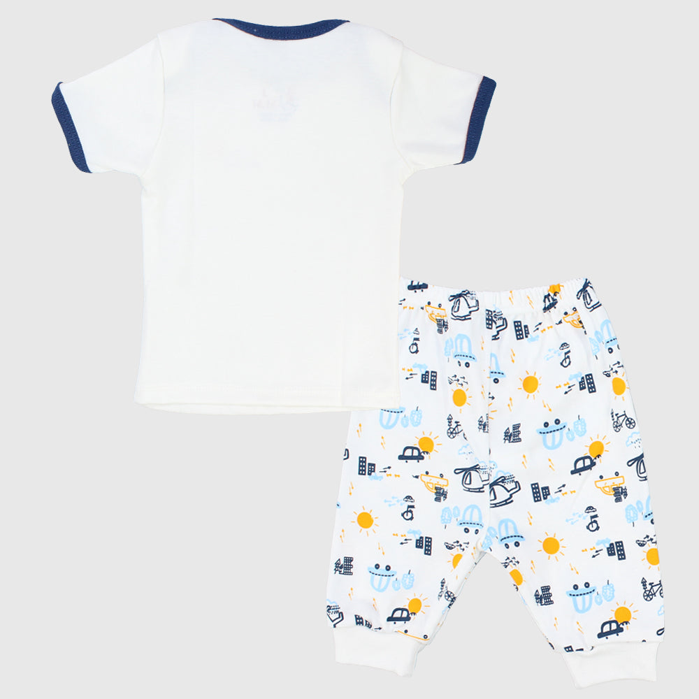 Transportation Short-Sleeved Pajama - Ourkids - JOKY