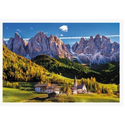 Trefl Jigsaw Puzzle Val Di Funes Valley of Dolomites Italy, 1500 Pieces - Multicolor - Ourkids - Trefl
