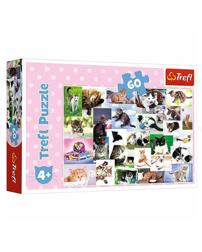 Trefl Puzzle Cat’s world - 60 Pieces - Ourkids - Trefl