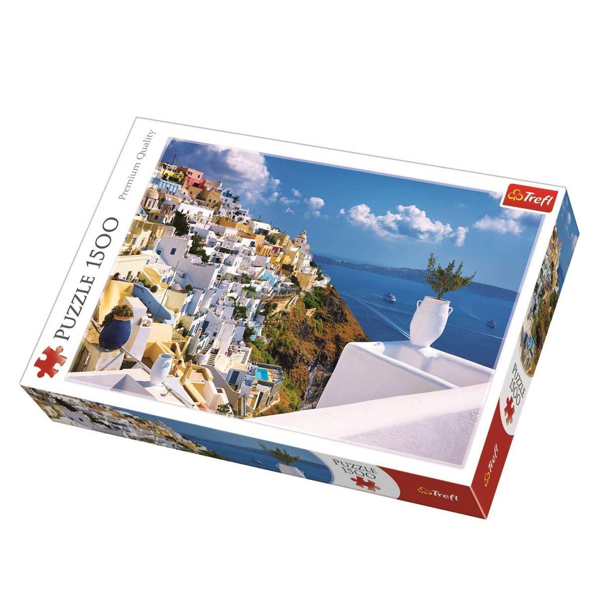 Trefl Puzzle, Santorini Greece 1500 - Ourkids - Trefl