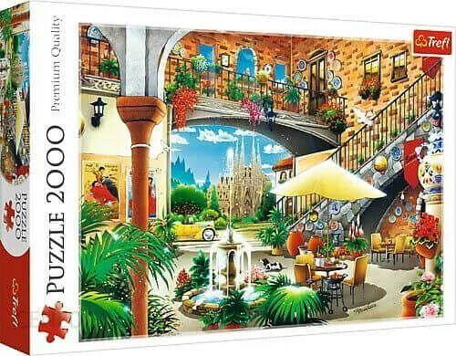 Trefl Puzzle - View of Barcelona 2000 pcs - Ourkids - Trefl