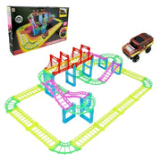 Luminous Rail Flexible Car Track Set with Bridge