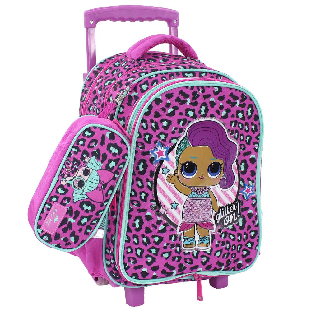 Trolley Backpack 16-Inch + Pencil Pouch (Lol) - Ourkids - Glossy Bird