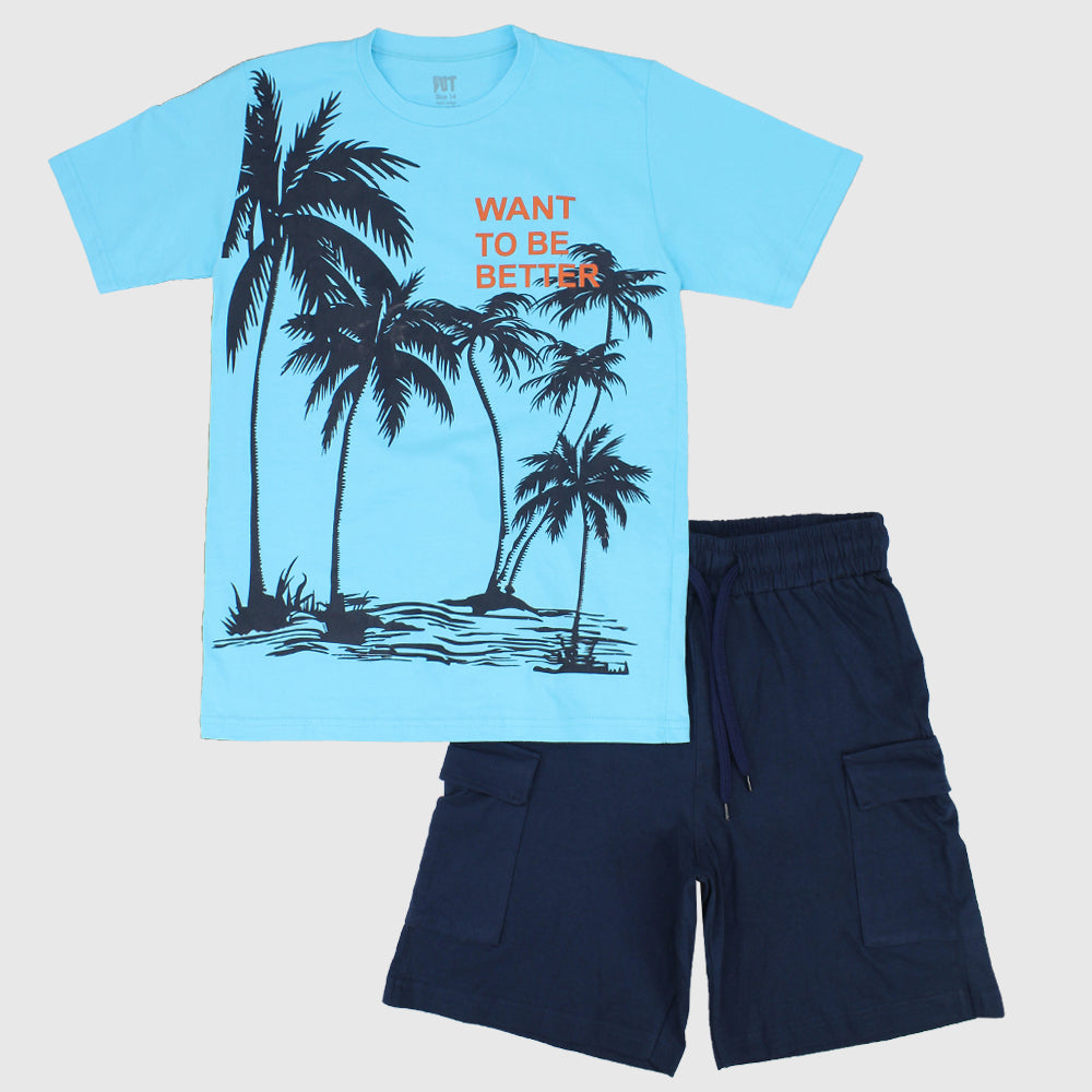 Tropical Short-Sleeved Pajama - Ourkids - Papillion