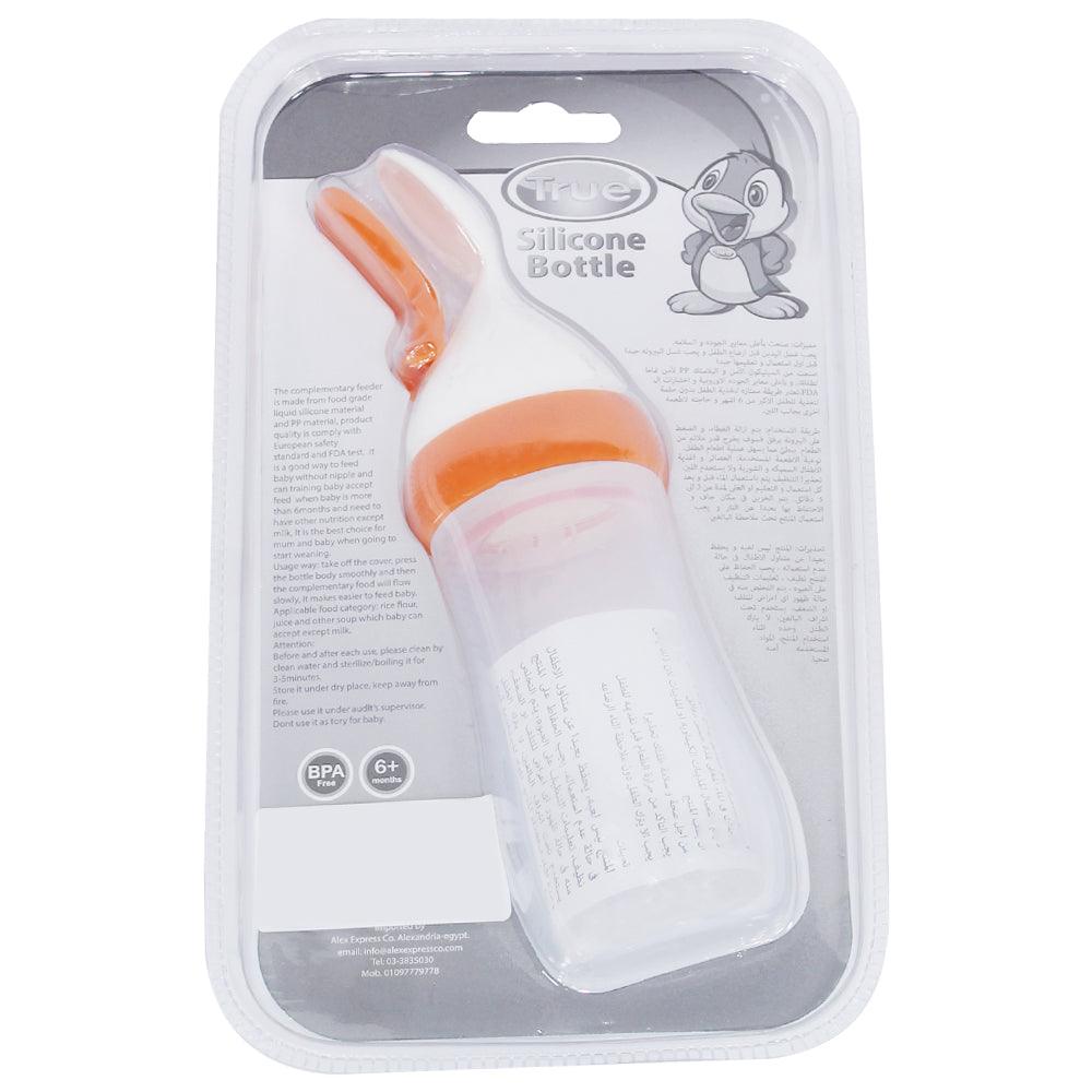 True Baby Feeding Bottle with Silicone Spoon - 125 ml - Ourkids - True