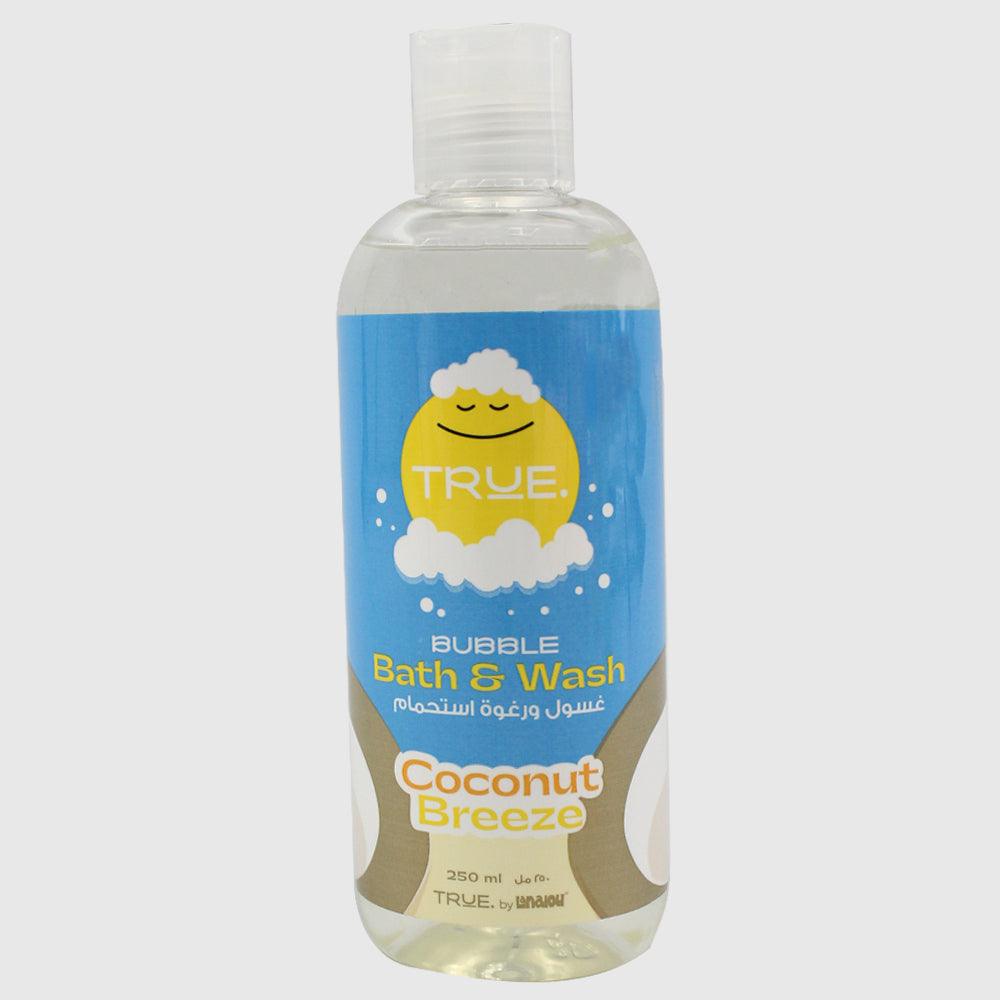 True Bubble Bath & Wash Coconut Scent 250 ml - Ourkids - Lanalou