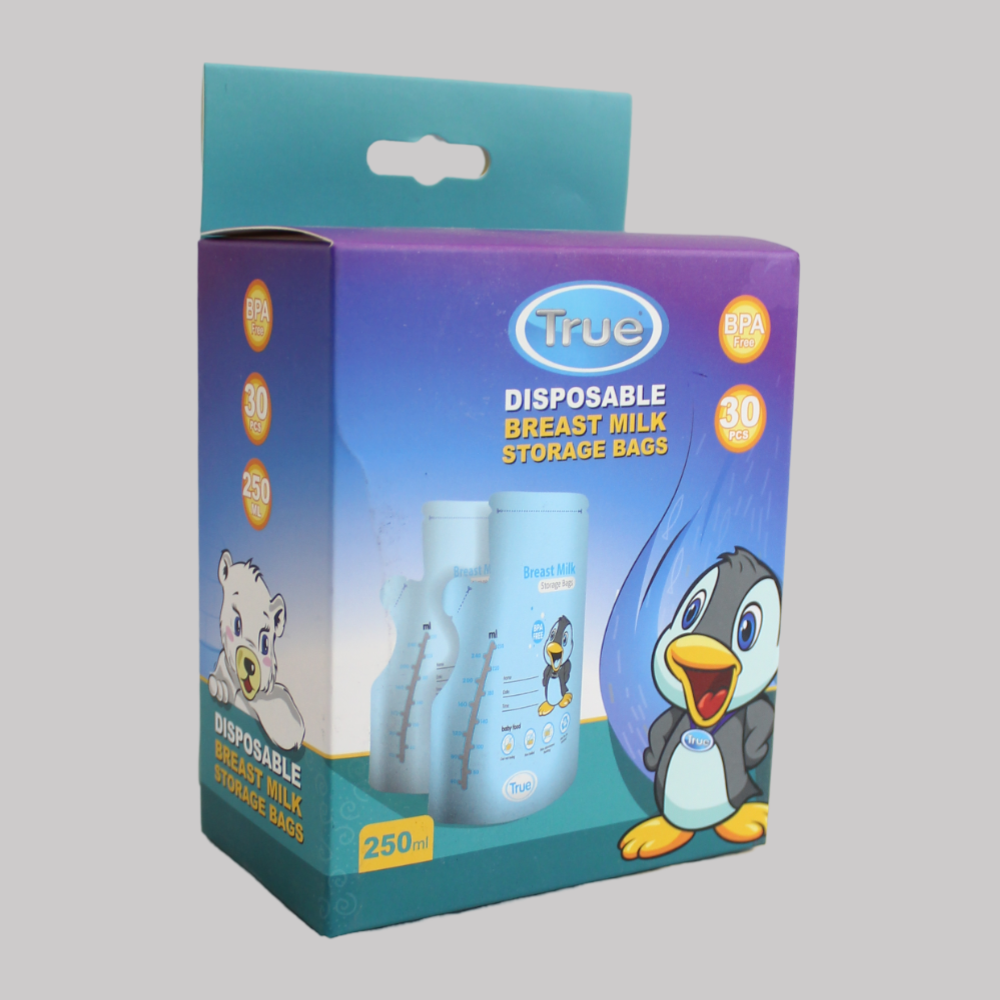 True Expressed Milk Storage Bags, 30 Pieces, Size 250 ml - Ourkids - True