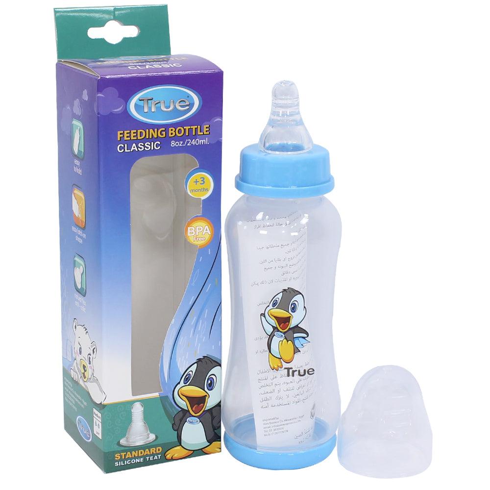 True Feeding Bottle With Silicon Nipple 240 ml - Ourkids - True