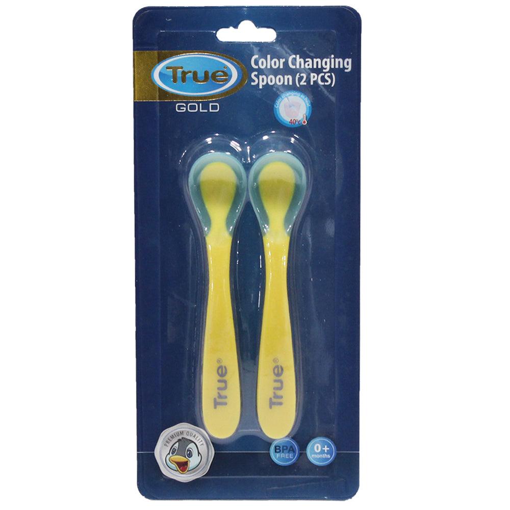True Gold Color Changing Spoon -2 Pieces +3m - Ourkids - True