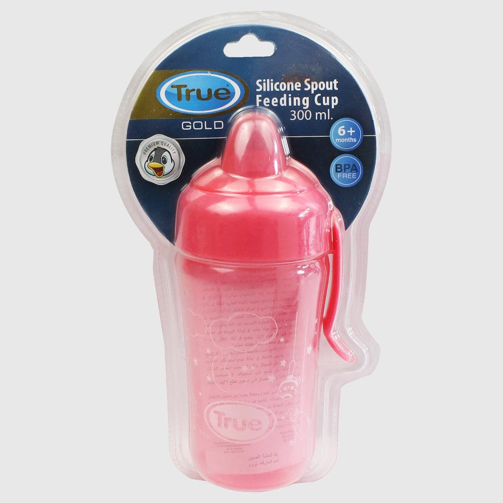 True Gold Silicon Spout Feeding Cup 6M+ - 300ml - Ourkids - True