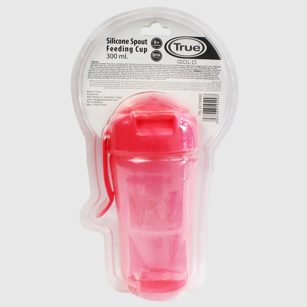 True Gold Silicon Spout Feeding Cup 6M+ - 300ml - Ourkids - True