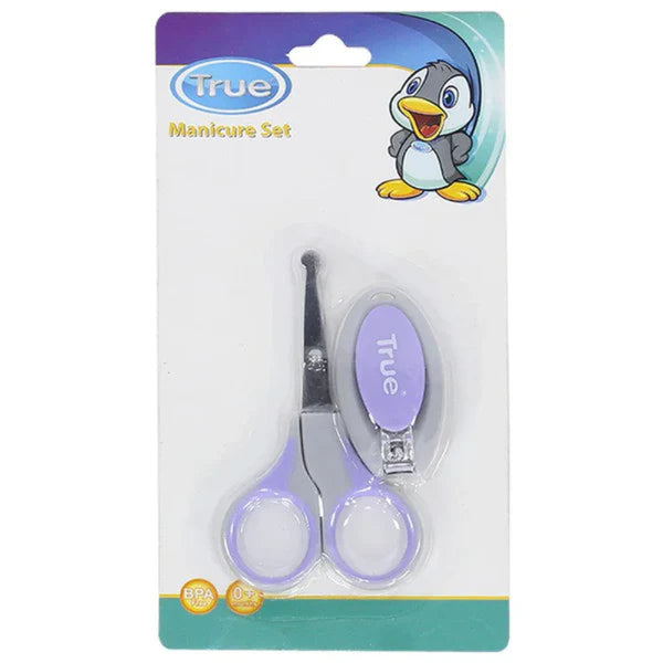 True Safety Scissors With Nail Clipper Set