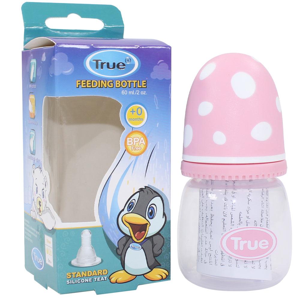 True Standard bottle with silicon teat 0+m - 60ml - Ourkids - TRUE