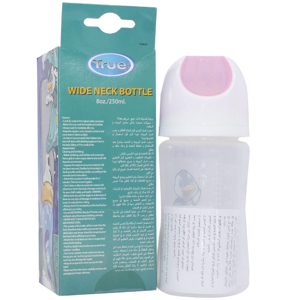 True Wide-Neck Feeding Bottle - 250 ml - Ourkids - TRUE