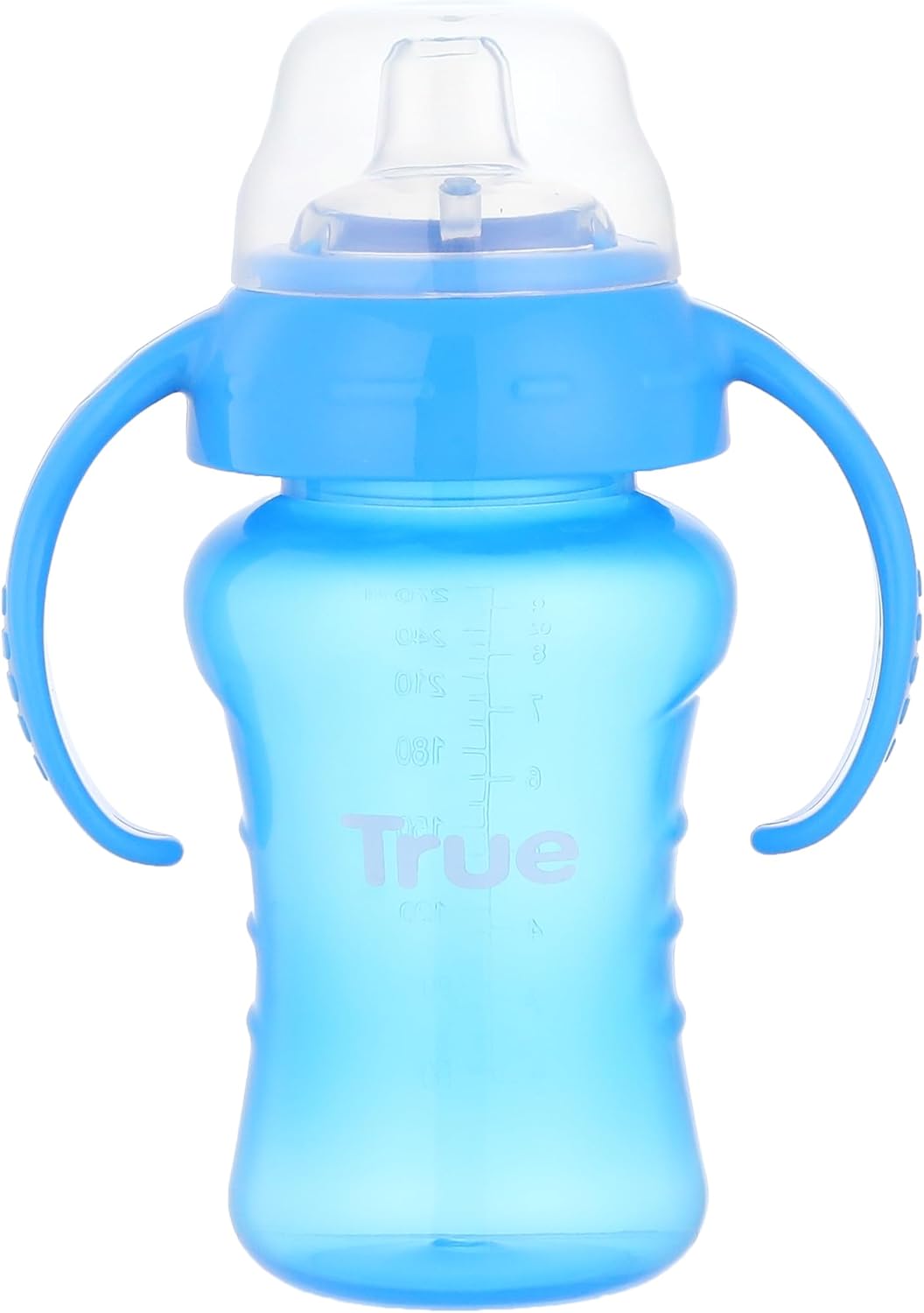 True Non-spill Cup with Weighted Sstraw 270ml – Blue