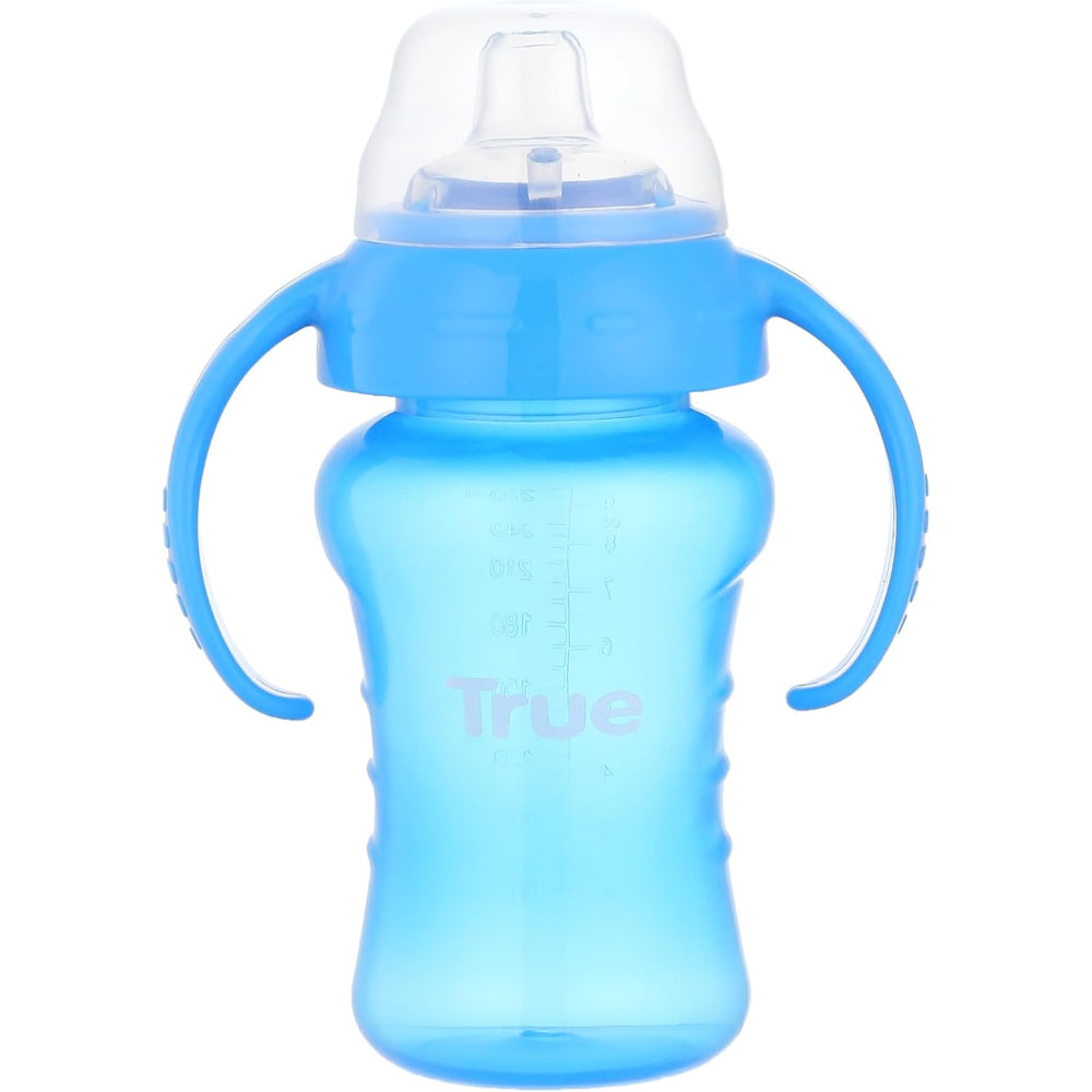 True Non-spill Cup with Weighted Sstraw 270ml – Blue