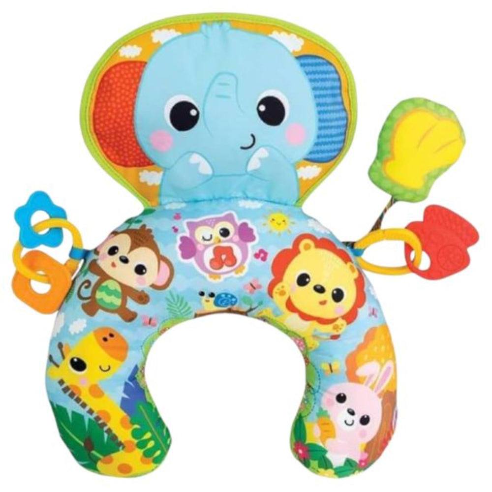 WinFun Jungle Fun Tummy Time Pillow - Elephant